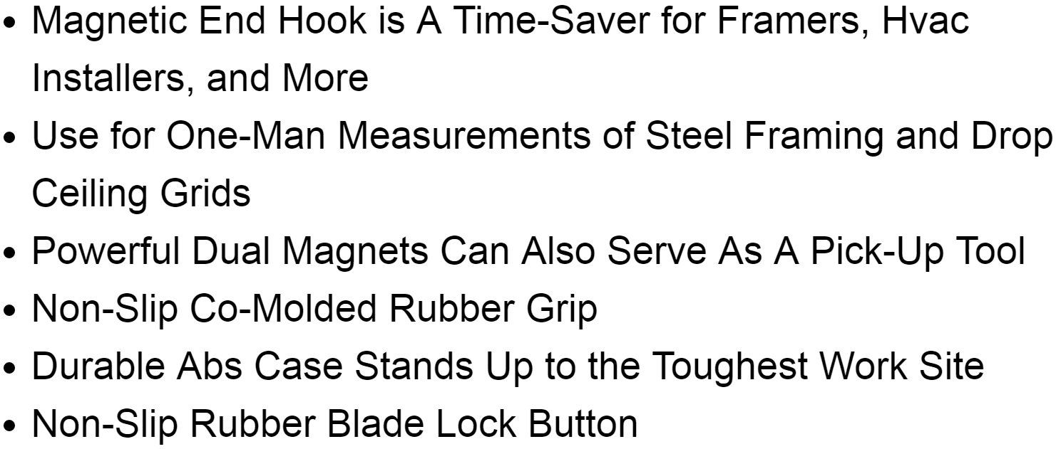 מודד מרחק מטר מקצועי LUFKIN L748MAG